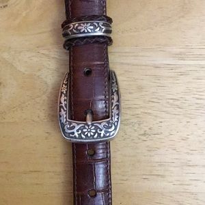 Talbots brown leather belt